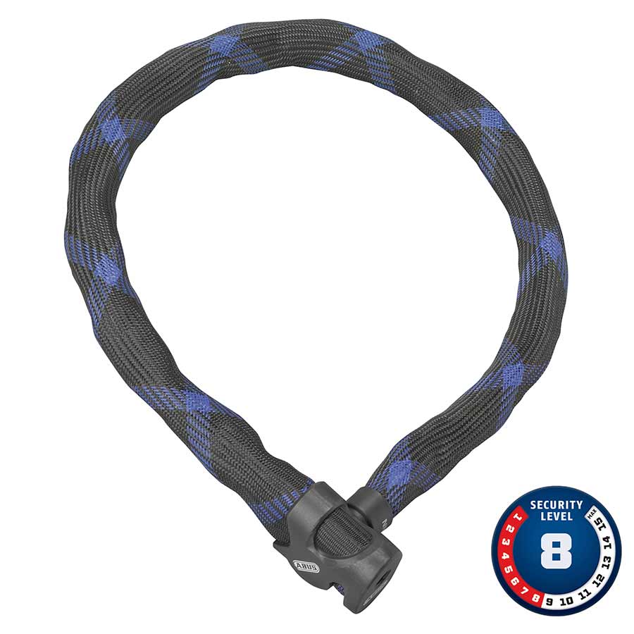 CHAIN LOCK, 7MM, 110CM, 3.6', BLACK