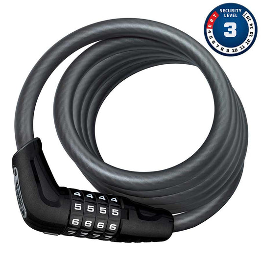 CABLE WITH 4 DIGIT COMBINATION LOCK, 10MM X 180CM (12MM X 5.9')