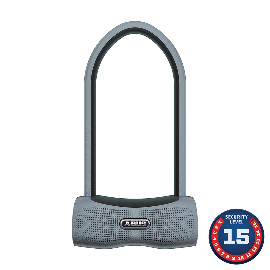 U-LOCK, SMART, 160X300MM, 6.3''X11.8'', THICKNESS IN MM: 13MM, BLACK, KF BRACKET
