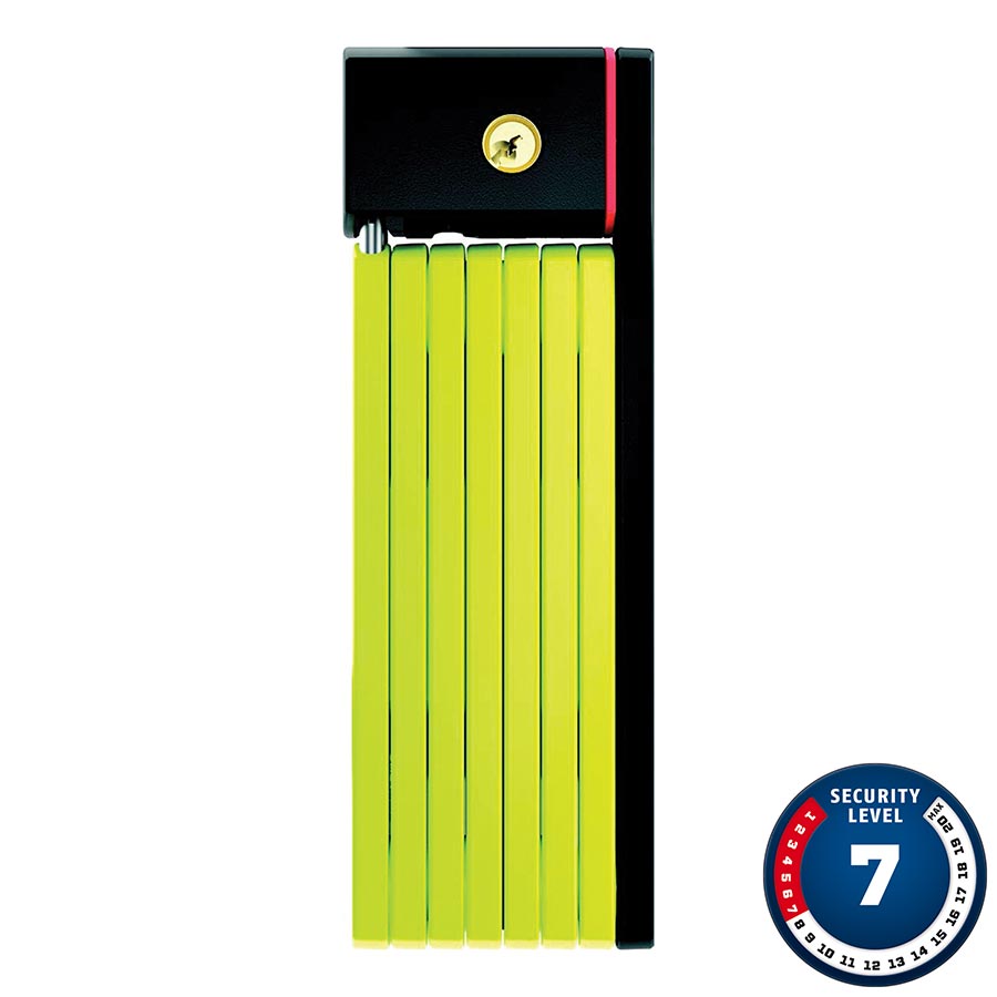 FOLDING LOCK, KEY, 100CM, 3.3', 5MM, GREEN