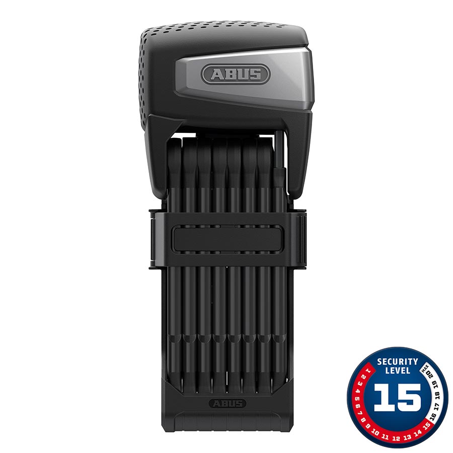 FOLDING LOCK, SMART, 110CM, 5MM, BLACK, WITH REMOTE