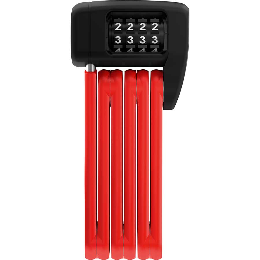FOLDING LOCK, COMBINATION, 60CM, 5MM, RED