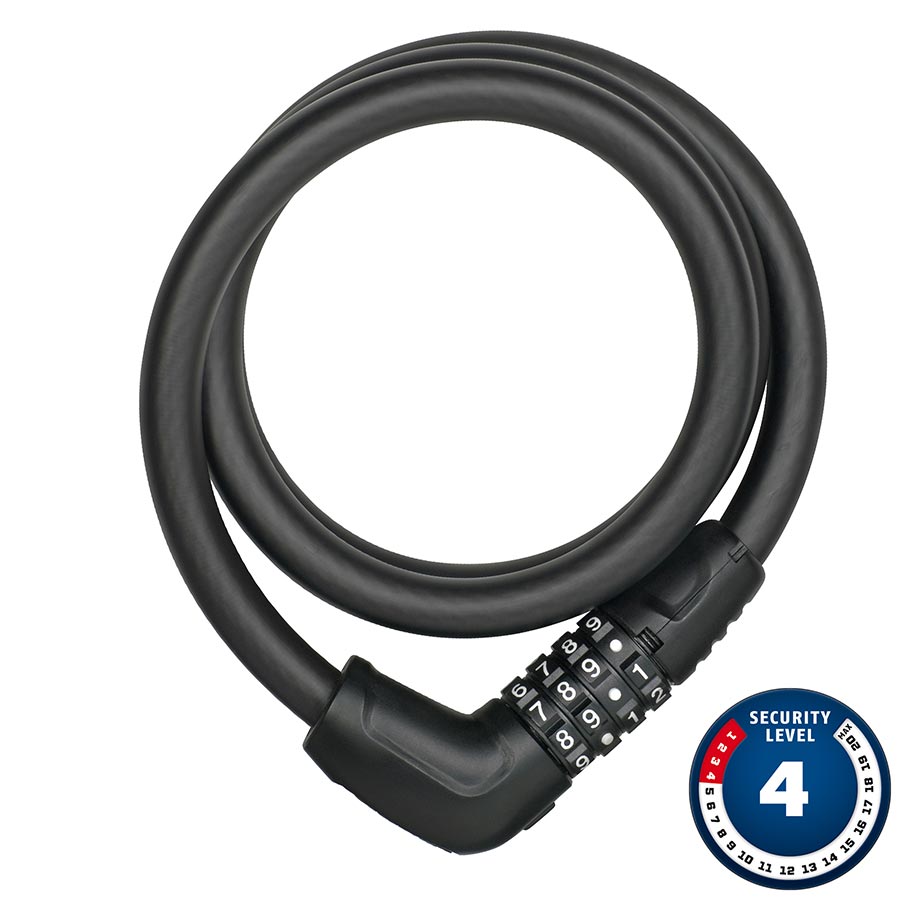 CABLE LOCK, COMBINATION, 12MM, 85CM, BLACK