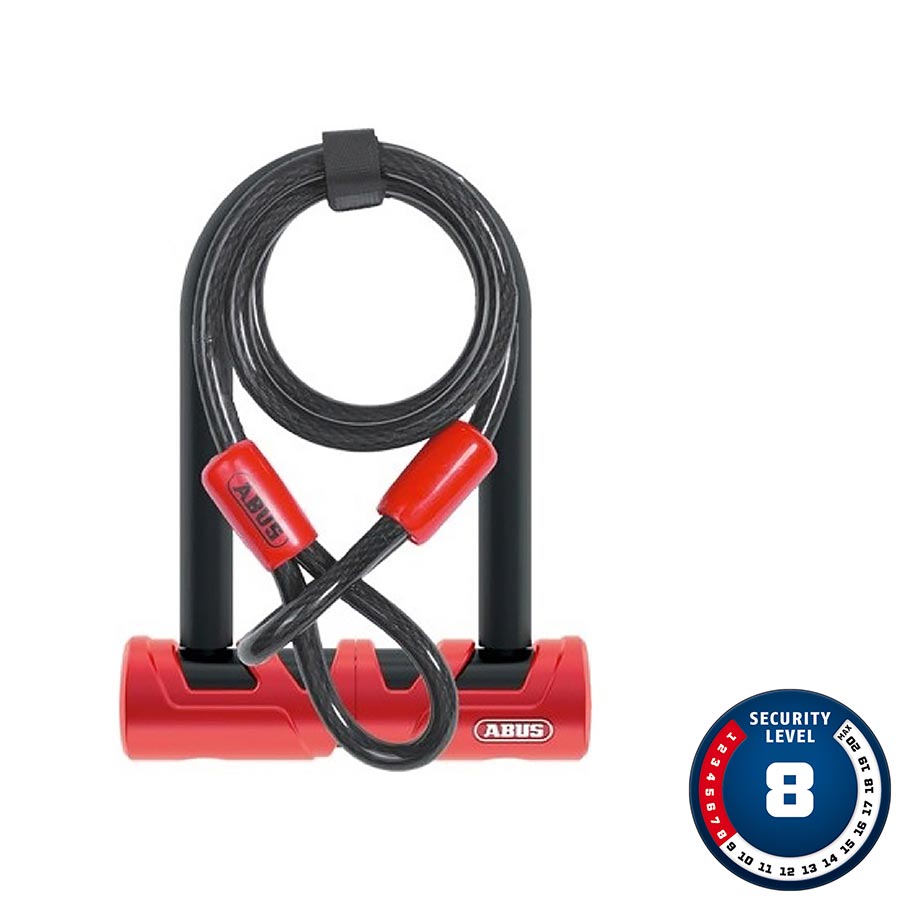 U-LOCK, KEY, 140MMX80MM, 5-33/64'' X 3-5/32'', THICKNESS IN MM: 17MM, RED