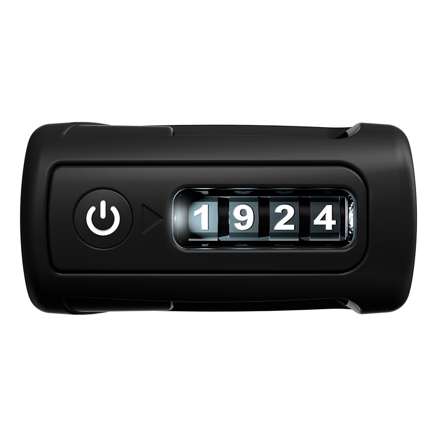 FOLDING LOCK, COMBINATION, 5MM, 90CM, 3', SH, BLACK