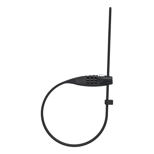 CABLE LOCK, COMBINATION, 4MM, 45CM, BLACK