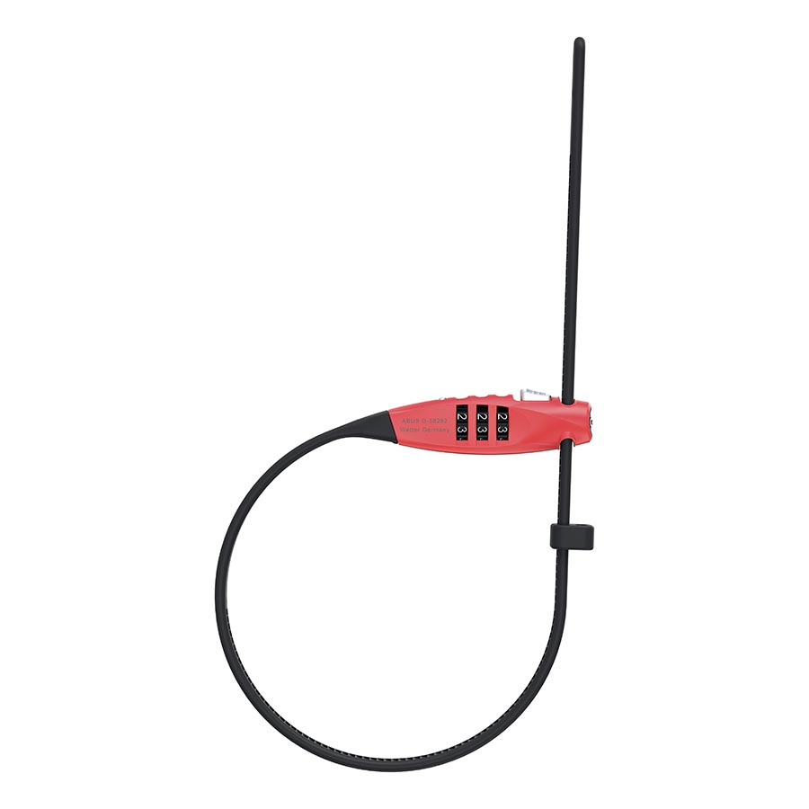 CABLE LOCK, COMBINATION, 4MM, 45CM, RED