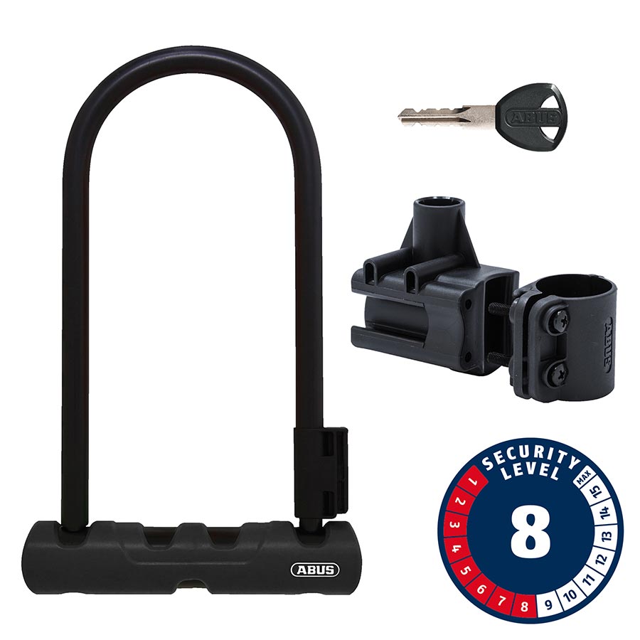 U-LOCK, KEY, 12MM, 170X230MM, 6.7''X9'', SH34, BLACK