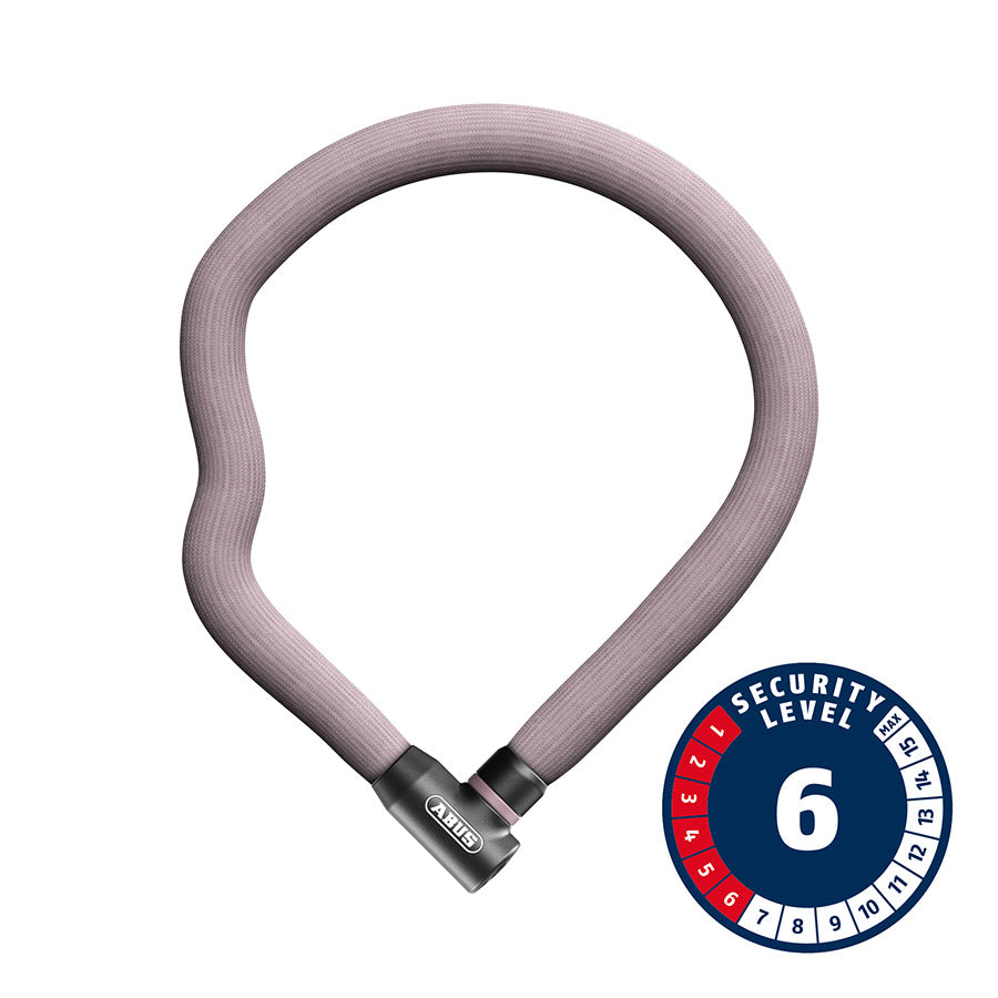 CHAIN LOCK, KEY, 4MM, 110CM, 3.6', ROSEMAUVE