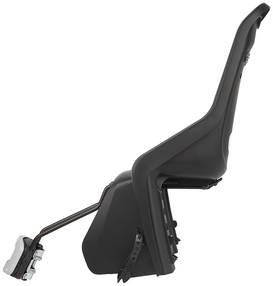 BABY SEAT, ON FRAME, BLACK/DARK GREY, BLACK