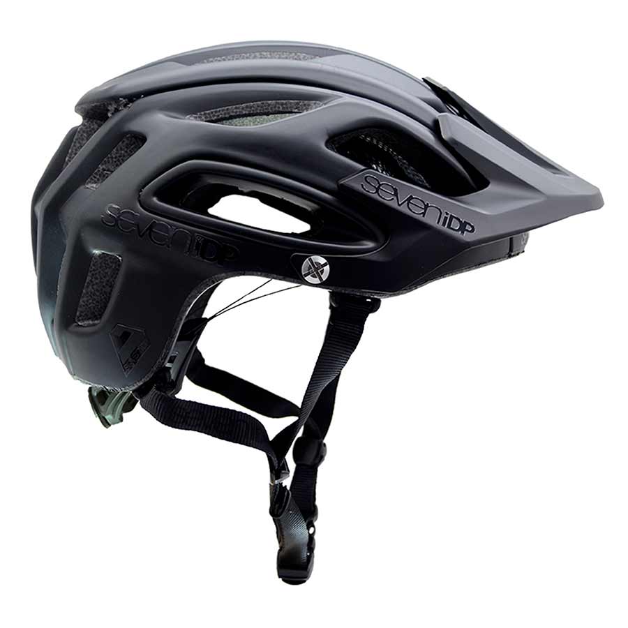 HELMET, MATT BLACK/GLOSS BLACK, XL, 60 - 63CM