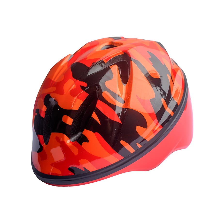 HELMET, ORANGE CAMO, 44 - 50CM