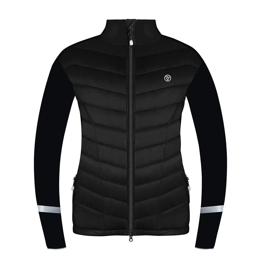 JACKET, WOMEN, SILVER/BLACK, 42