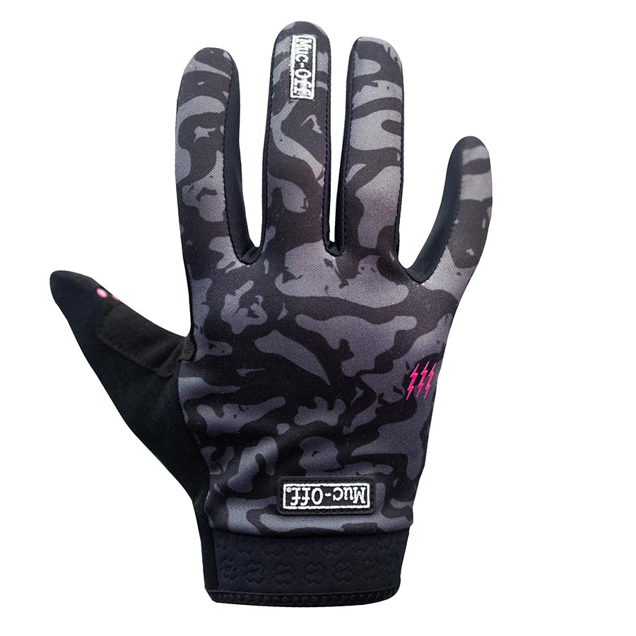 FULL FINGER GLOVES, GREY CAMO, XL, PAIR
