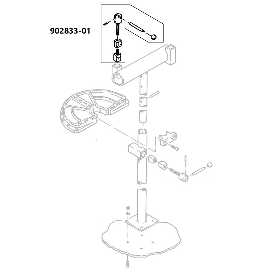 LOCK BLOCK ASSEMBLY FOR HORIZONTAL TUBE OF PRS-1/2XXX