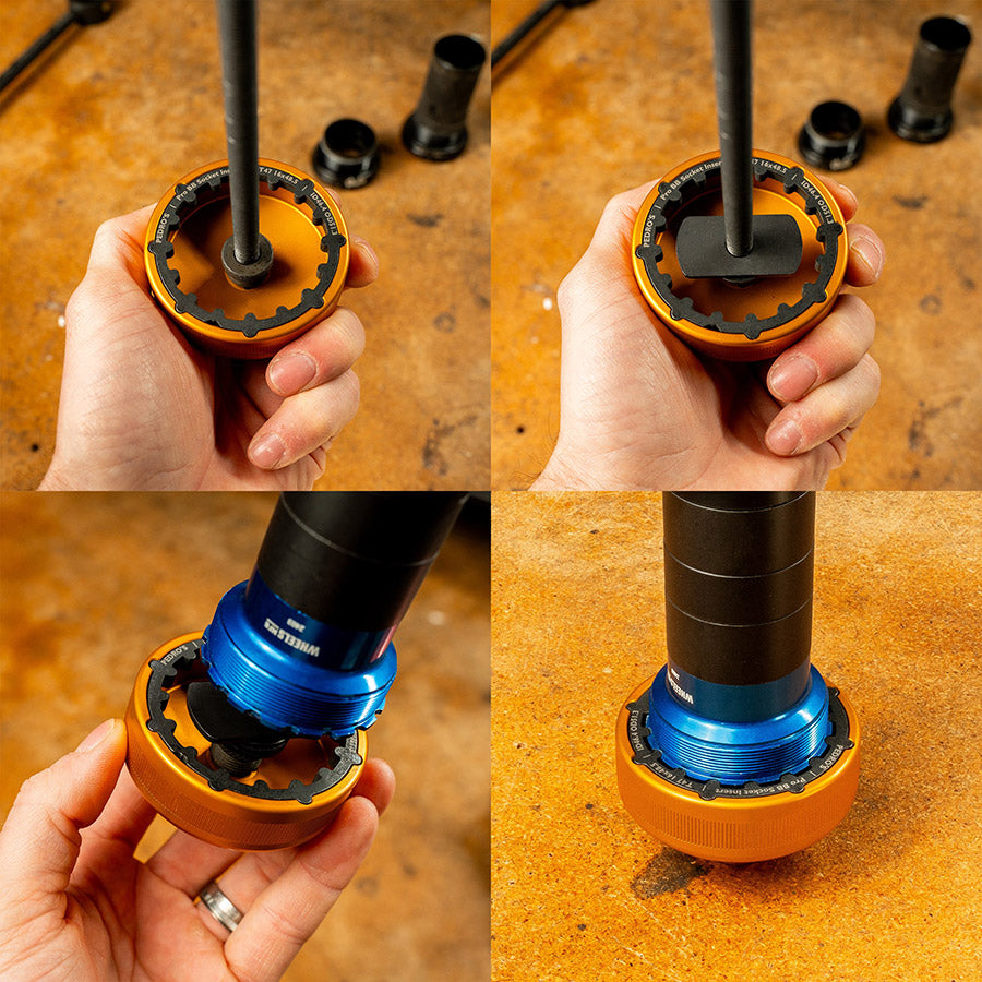 BOTTOM BRACKET TOOL, SHIMANO 16X44, SHIMANO 16X41, SHIMANO 16X39, BSA30/DUB 12X46, T47 16X52, T47 12X52, T47 16X48.5, & PRAX. 12X49, SET