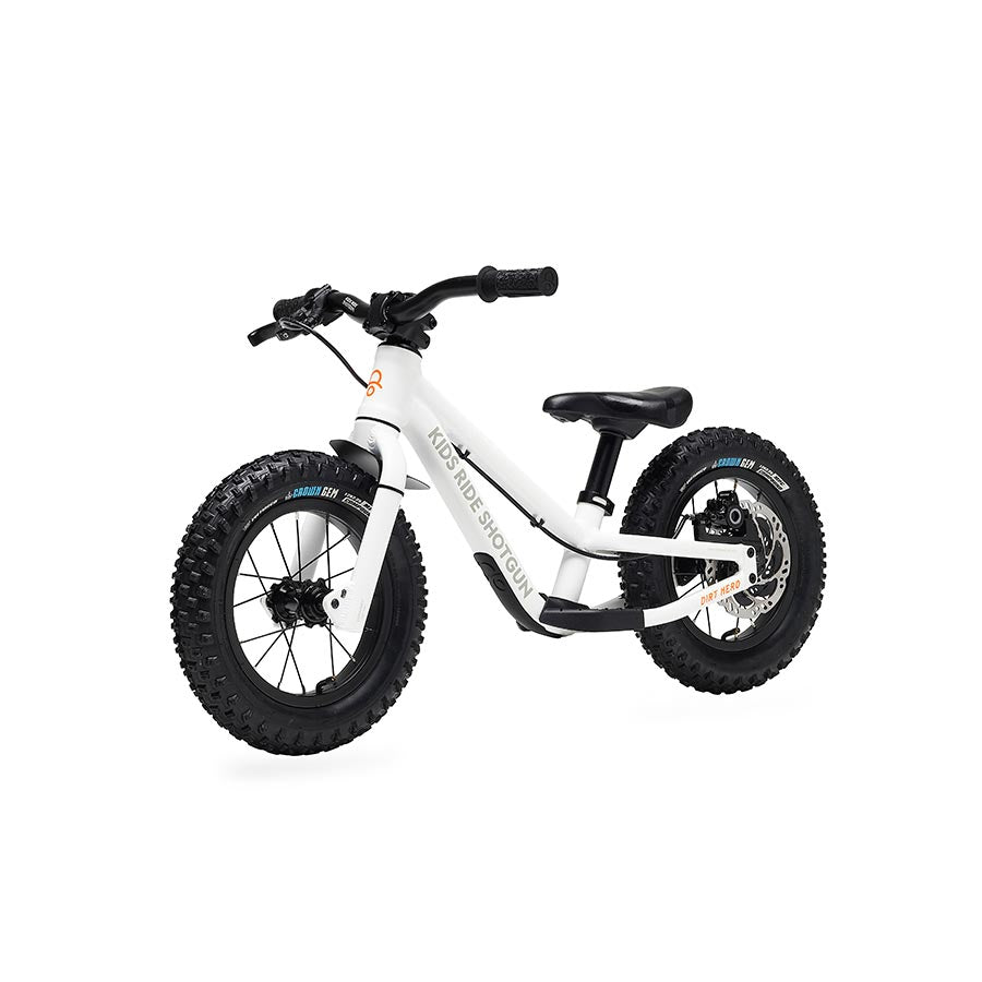 PUSH BIKE, 12-1/2'', WITH BRAKE, WHITE