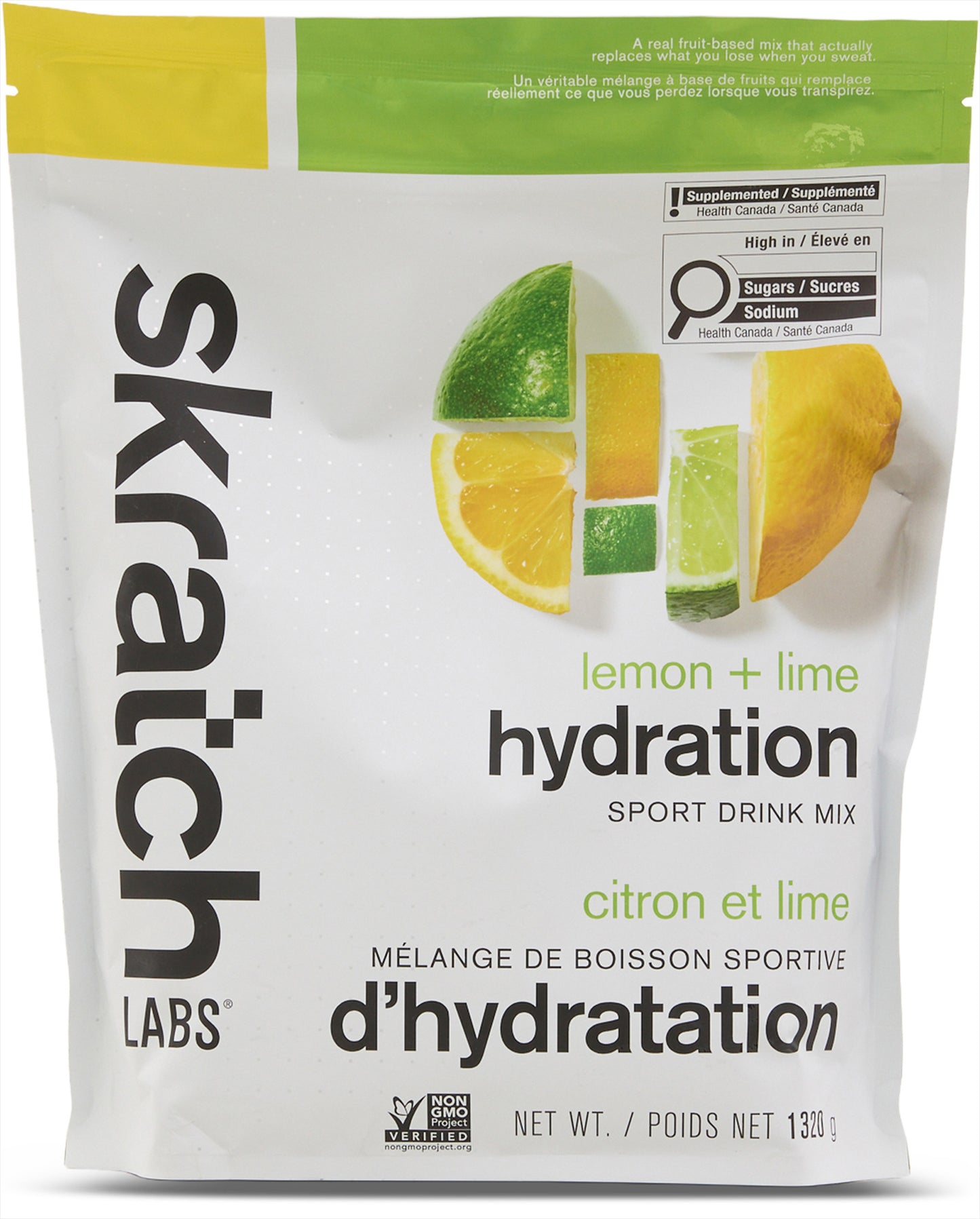 SKRATCH LABS - MELANGE DE BOISSON DHYDRATATION POUR SPORTS CITRON ET LIME 1320 G
