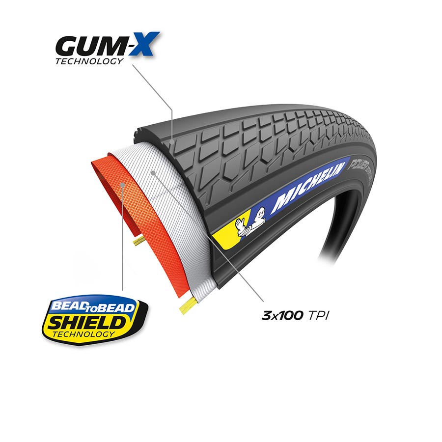 GRAVEL TIRE, 700X36C, FOLDING, TUBELESS READY, GUM-X, GUM-X, 3X100TPI, BLACK