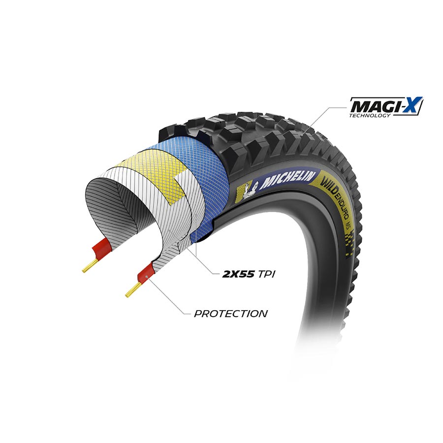 MOUNTAIN TIRE, 29''X2.40, FOLDING, TUBELESS READY, MAGI-X, BLACK