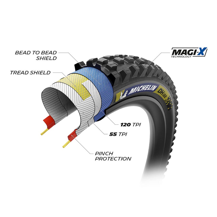 MOUNTAIN TIRE, 29''X2.40, FOLDING, TUBELESS READY, MAGI-X, BLACK