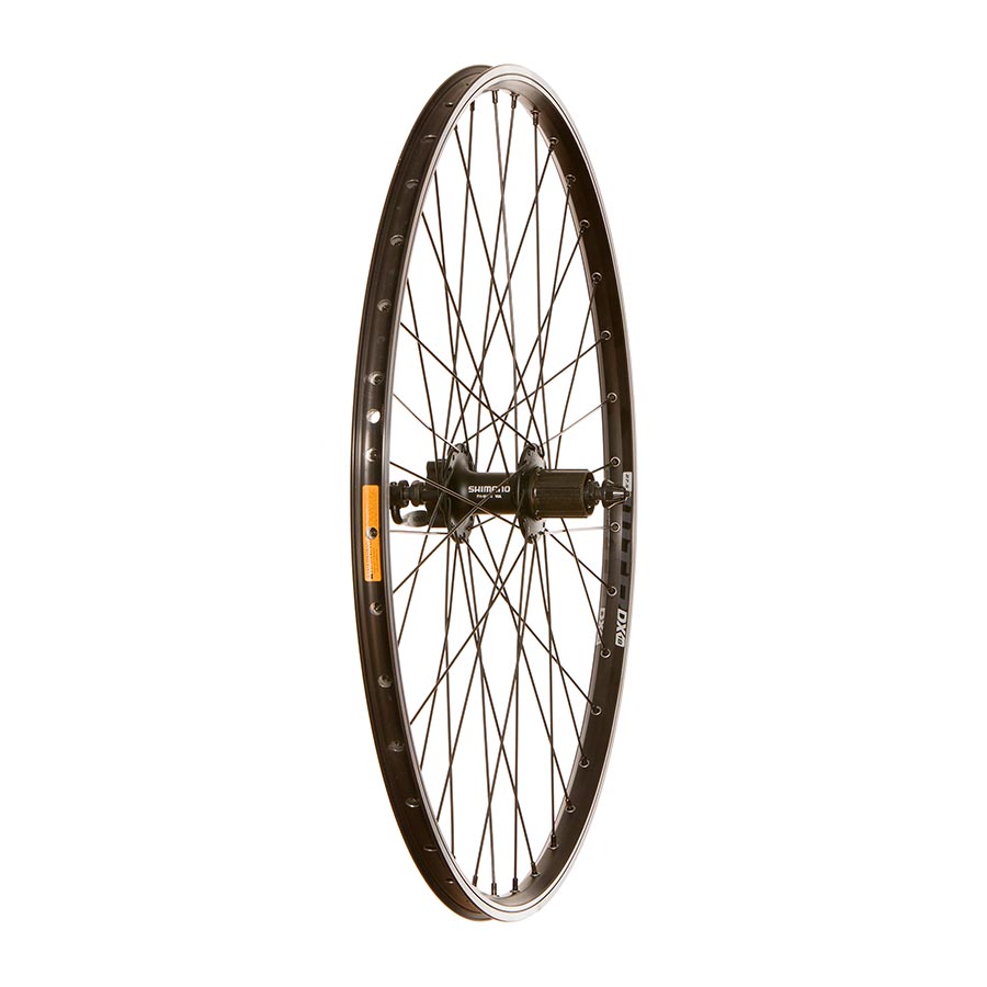 WHEEL, REAR, 700C / 622, HOLES: 36, QR, 135MM, RIM AND DISC IS 6-BOLT, SHIMANO HG