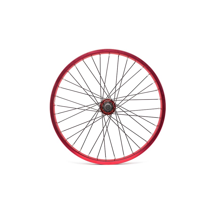 WHEEL, REAR, 20'' / 406, HOLES: 36, 14MM, 110MM, RIM, BMX CASSETTE, RED