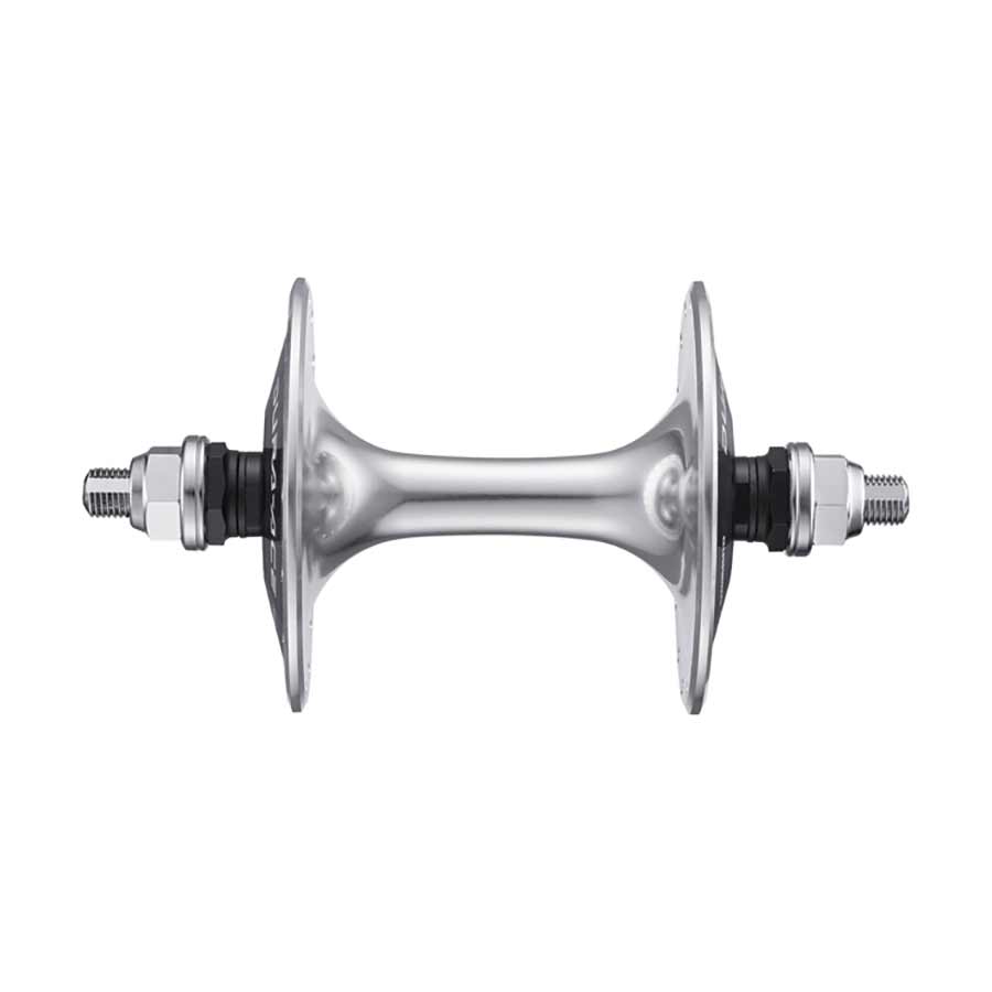 TRACK HUB, FRONT, 28H, BOLT-ON, 100MM, SILVER