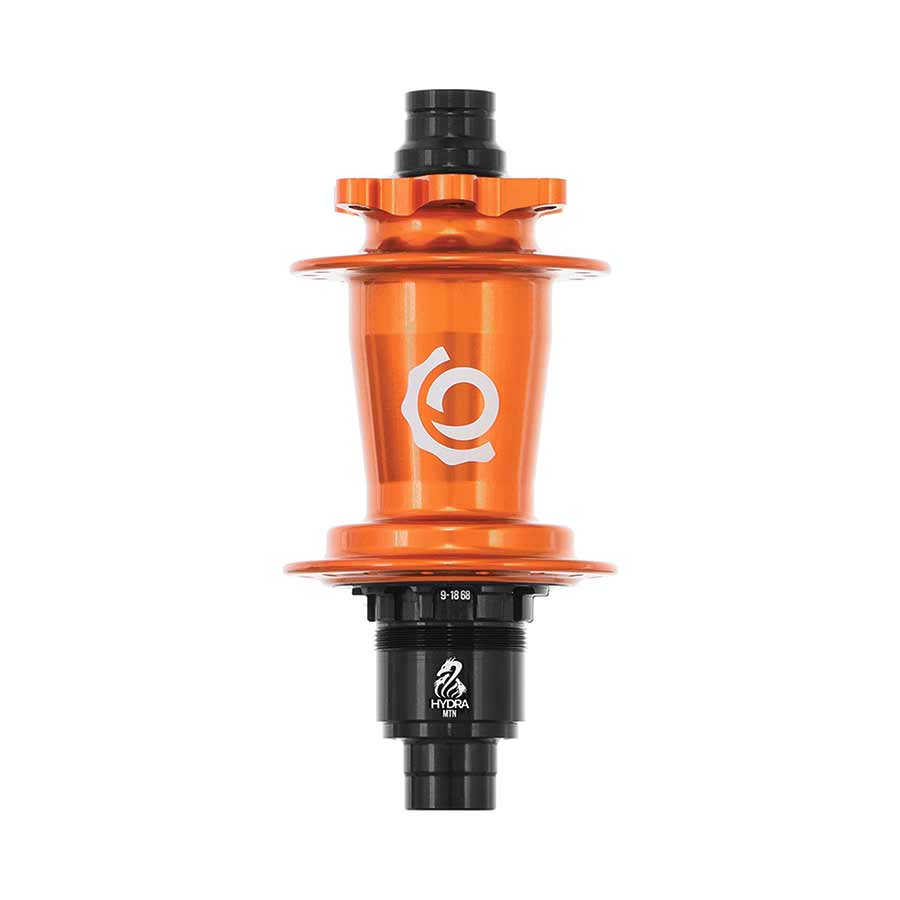 DISC HUB, REAR, 32H, 12MM TA, 148MM, SHIMANO MICRO SPLINE, ORANGE