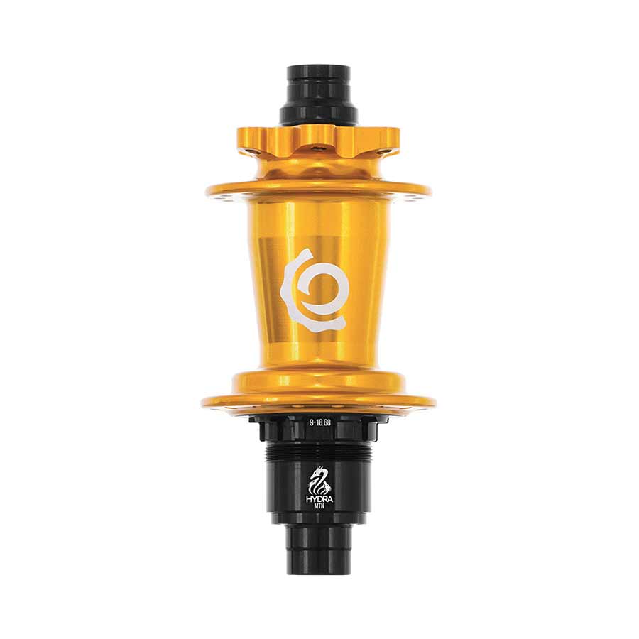DISC HUB, REAR, 32H, 12MM TA, 148MM, SHIMANO MICRO SPLINE, GOLD