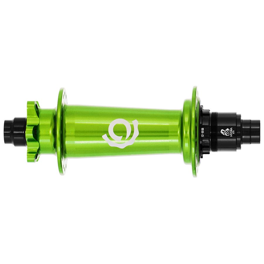 DISC HUB, REAR, 32H, 12MM TA, 148MM, SRAM XD, LIME GREEN