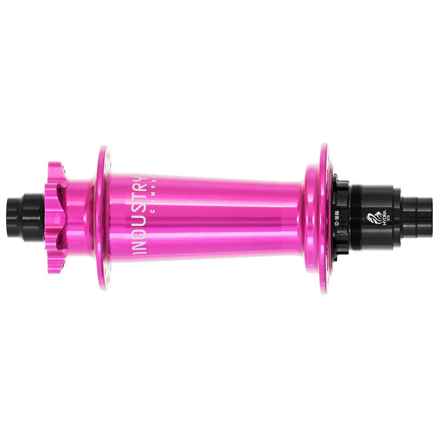 DISC HUB, REAR, 32H, 12MM TA, 148MM, SHIMANO MICRO SPLINE, PINK