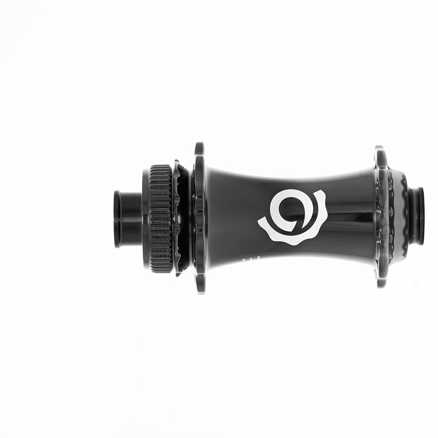 DISC HUB, FRONT, 28H, 12MM TA, 100MM, BLACK