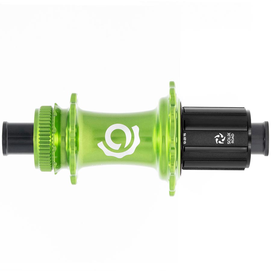 DISC HUB, REAR, 24H, 12MM TA, 142MM, SHIMANO HG 11, LIME