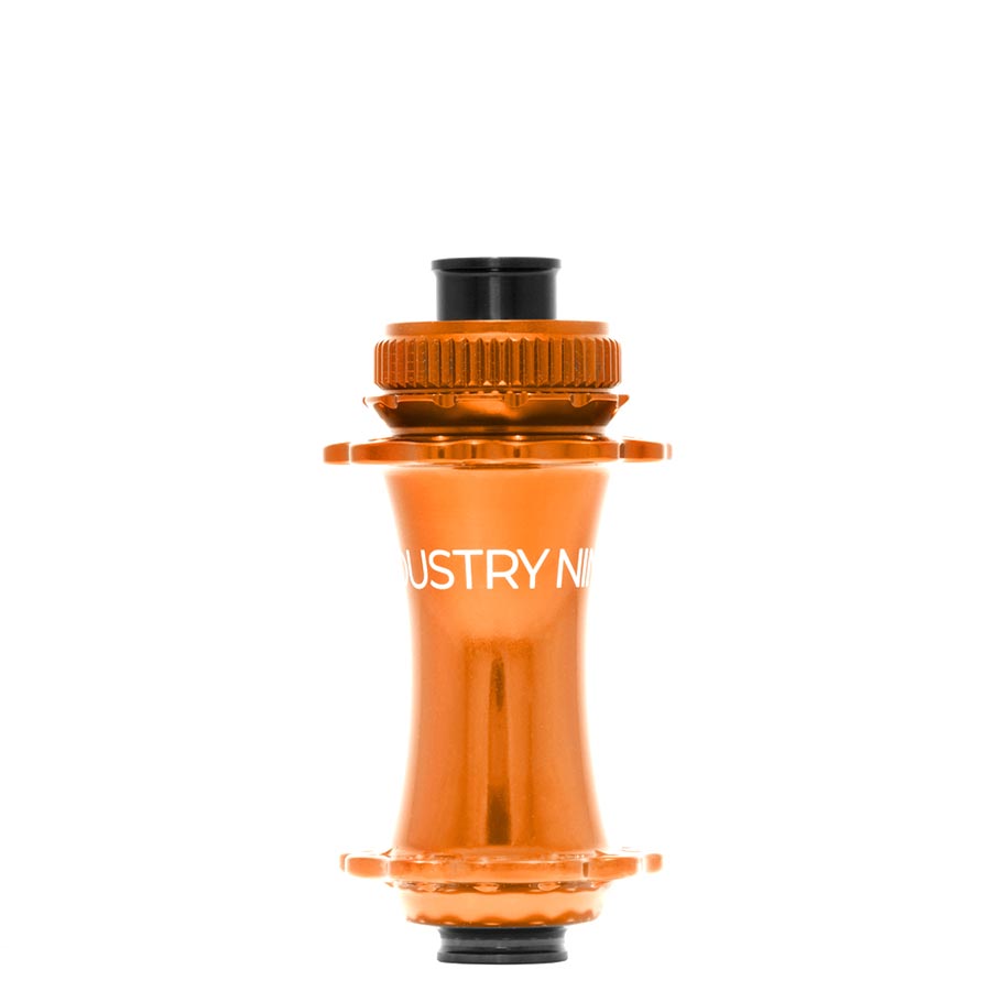 DISC HUB, FRONT, 28H, 15MM TA, 110MM BOOST, ORANGE