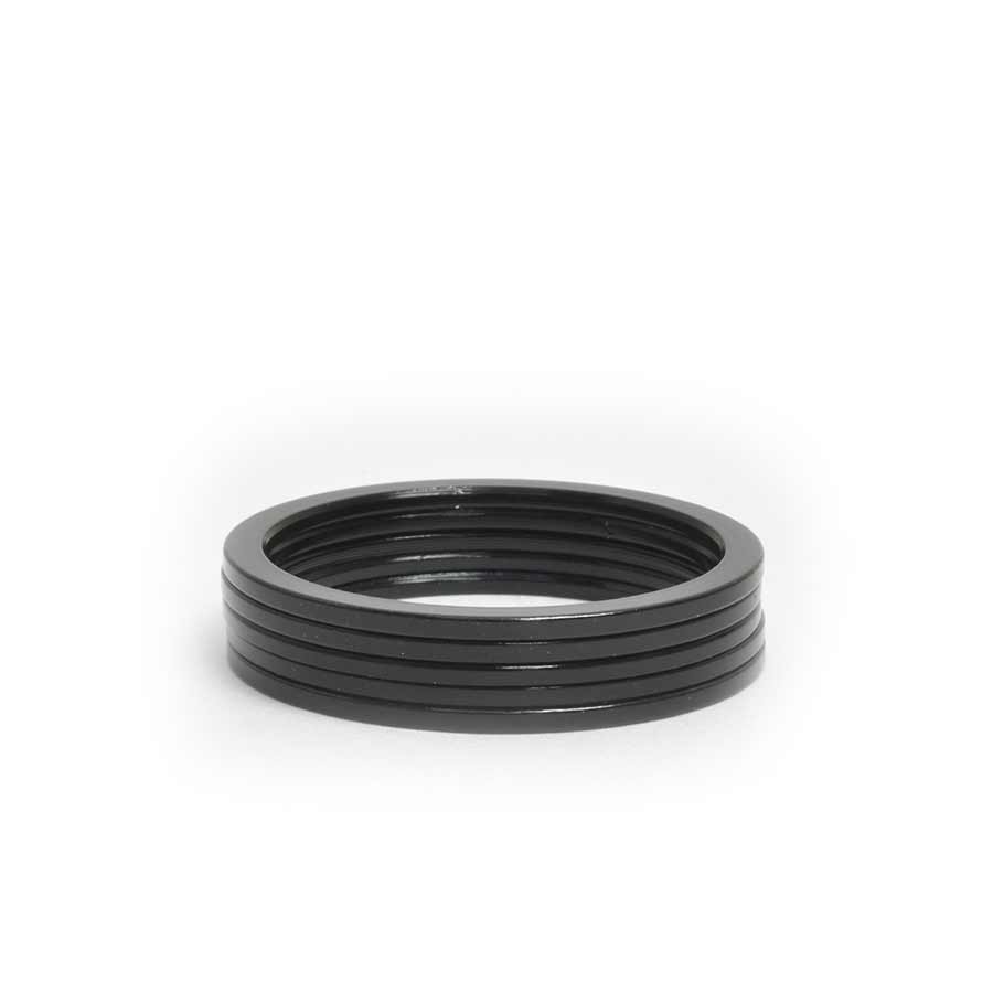 1-1/8'', HEIGHT: 1.5MM, ALUMINUM, BLACK, 5PCS