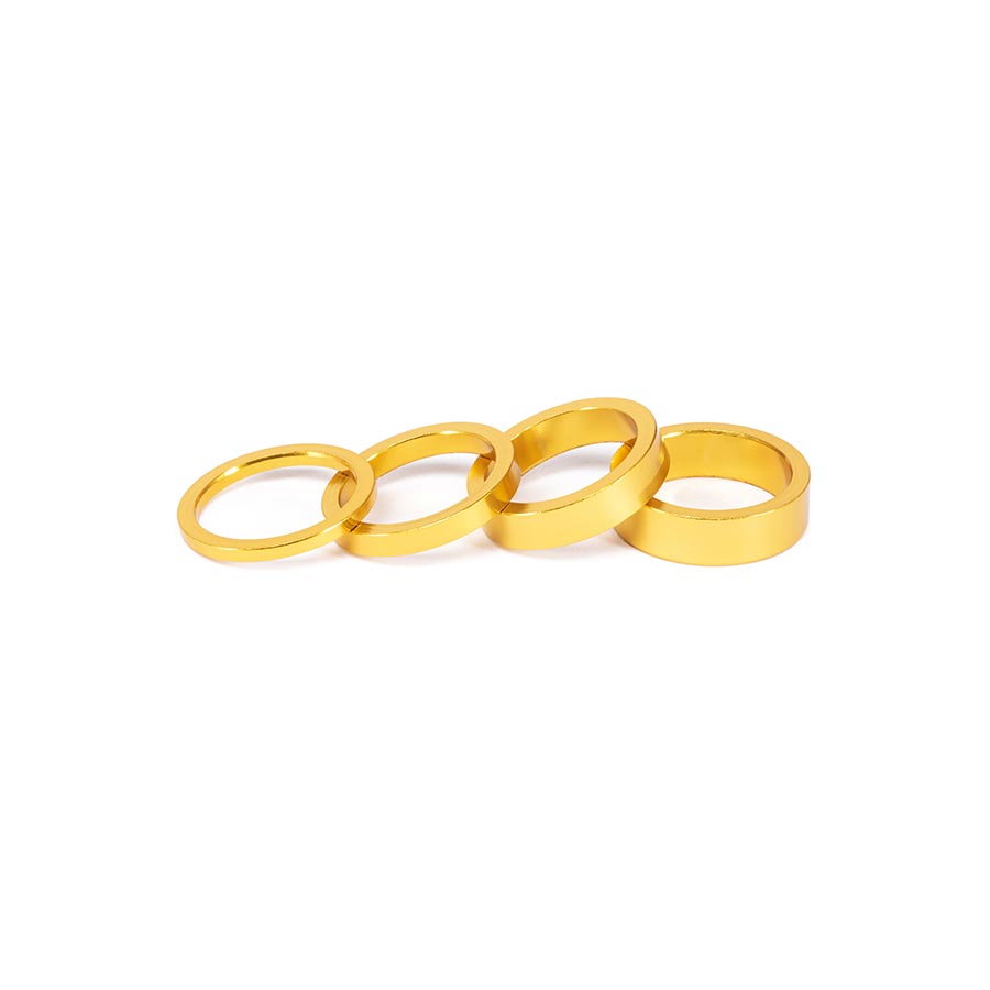 HEADSET SPACER, 1-1/8'', HEIGHT: 3MM/5MM/8MM/10MM, 6061-T6 ALUMINUM, GOLD