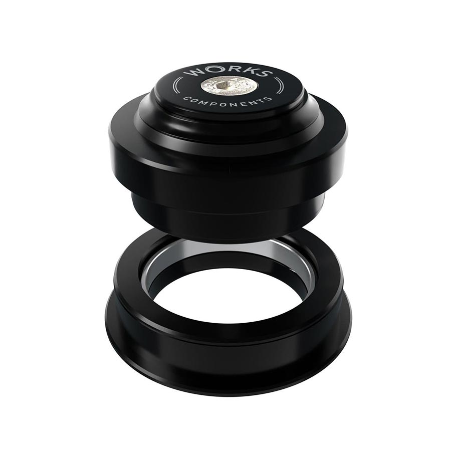 ANGLE HEADSET, 2.0°, 120-129MM, EC44/28.6 | ZS56/40, ZS, EXTERNAL THREADLESS, COMPLETE, BLACK
