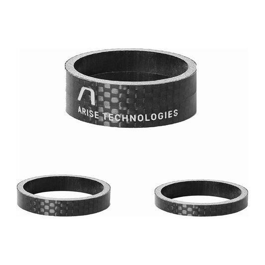 HEADSET SPACER, 1-1/8'', CARBON, BLACK