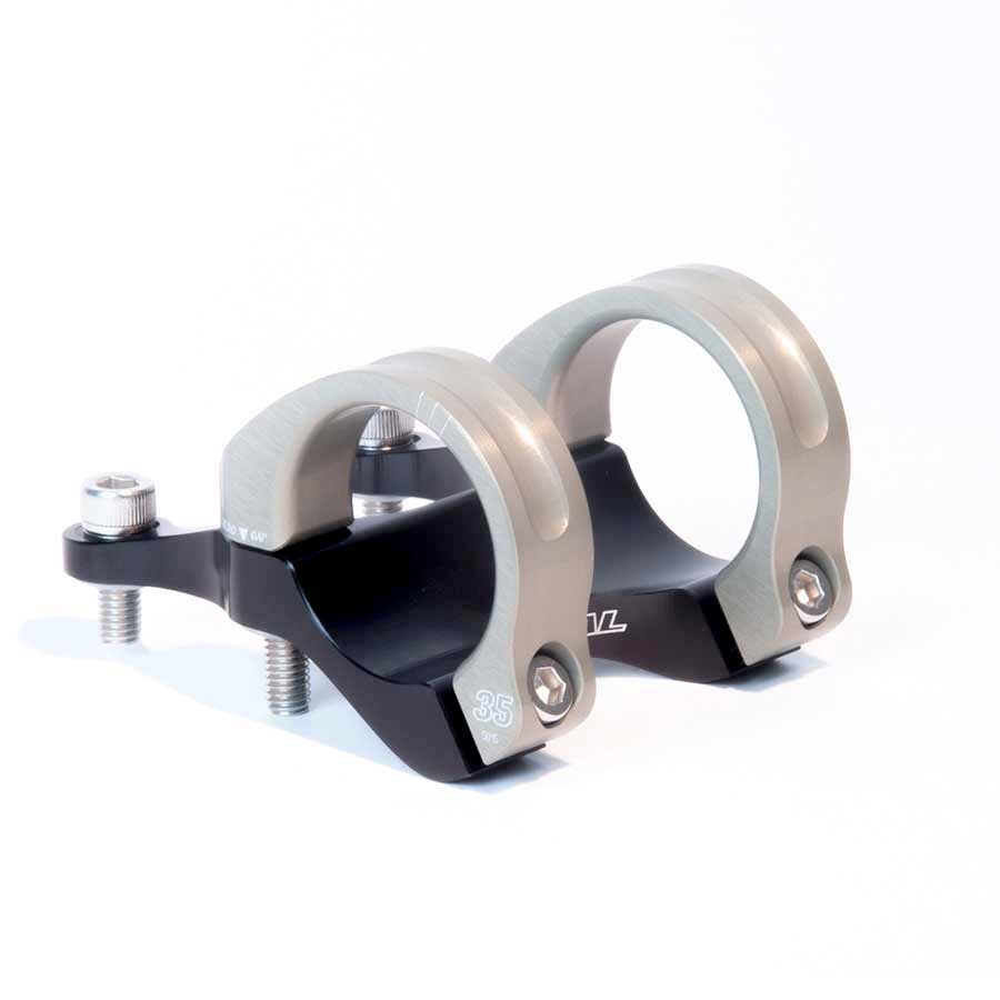 STEM, CLAMP: 35MM, L: 45MM, DIRECT MOUNT, 0°, BLACK/GOLD