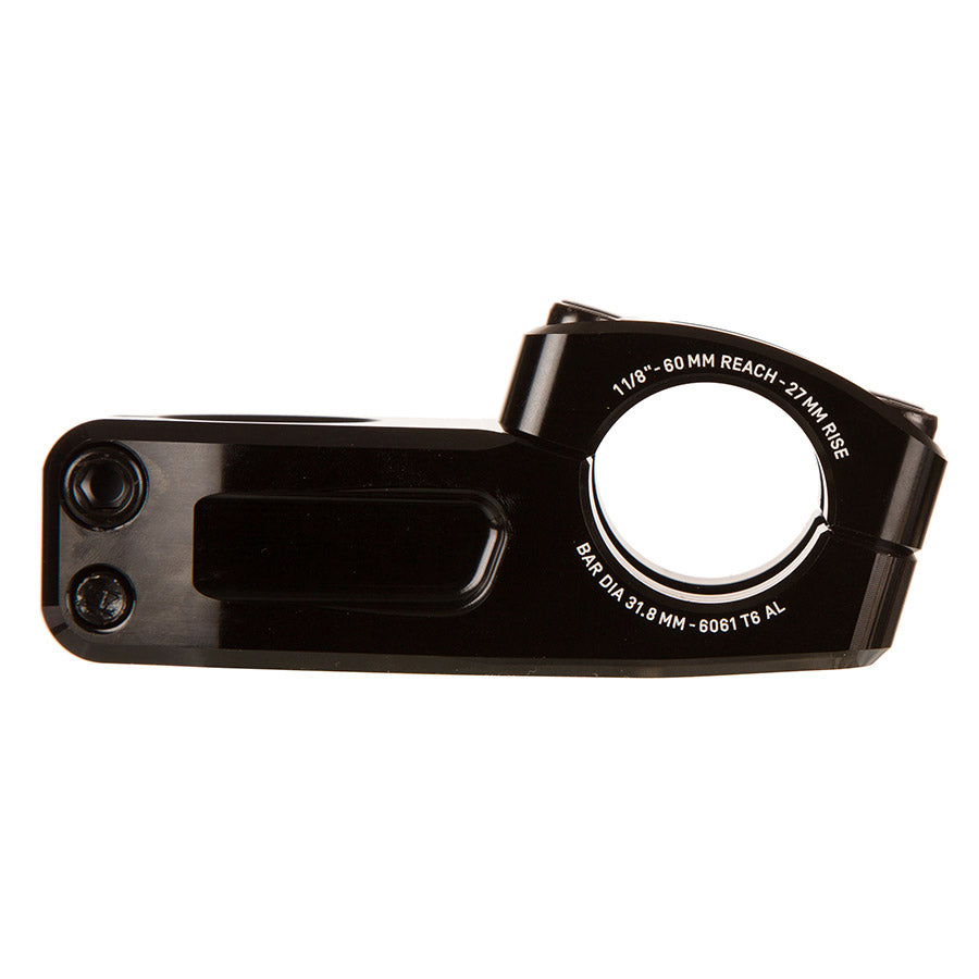STEM, DIAMETER: 31.8MM, LENGTH: 60MM, STEERER: 1-1/8'', BLACK