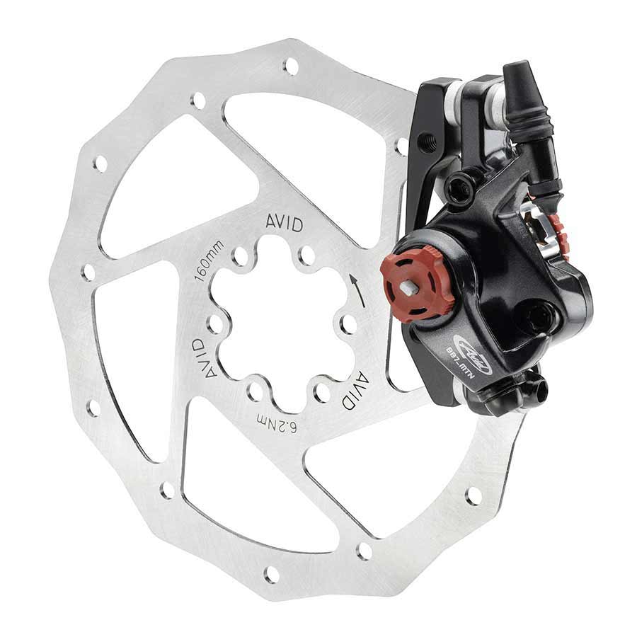 MECHANICAL DISC BRAKE, FRONT OR REAR, 180MM, GREY