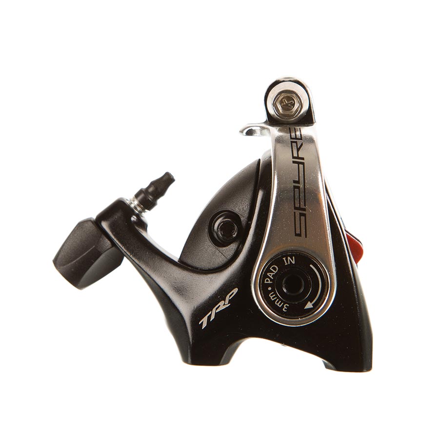 ROAD MECHANICAL DISC BRAKE, FRONT OR REAR, FLAT MOUNT, 140 OR 160MM (NOT INCLUDED), 154G, BLACK