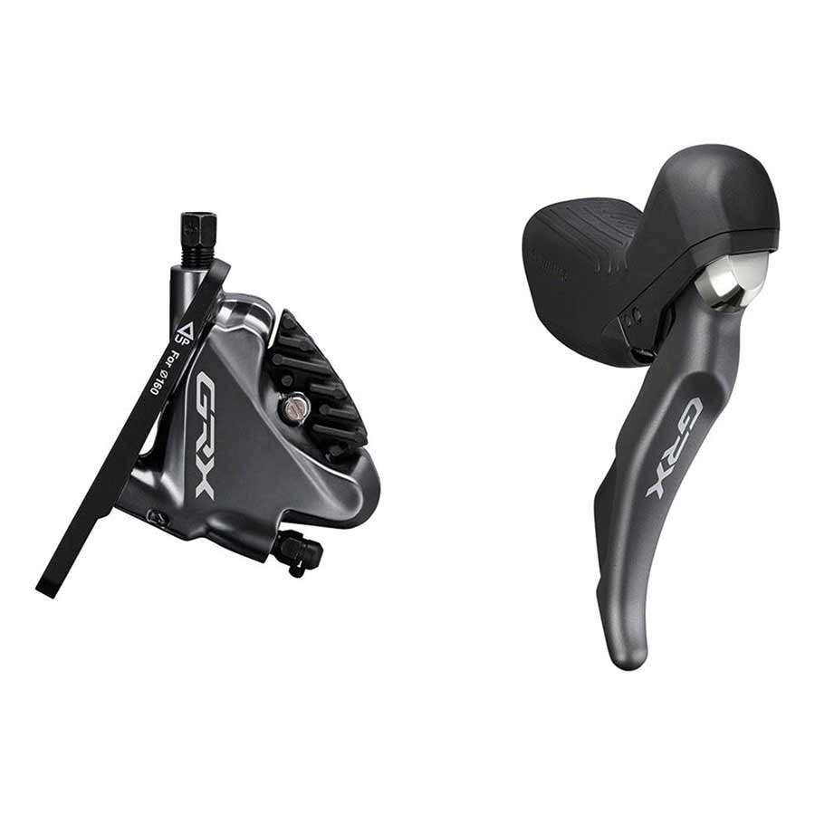 ROAD HYDRAULIC DISC BRAKE, FRONT, 2 SPEED, FLAT MOUNT, 140 OR 160MM (NOT INCLUDED), BLACK, SET