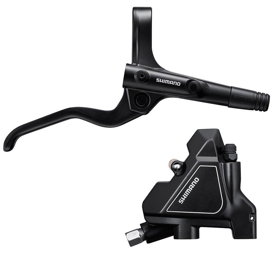 MTB HYDRAULIC DISC BRAKE, REAR, FLAT MOUNT, DISC: 160 OR 180MM (NOT INCLUDED), BLACK, SET, EMT2012KRRDRA170
