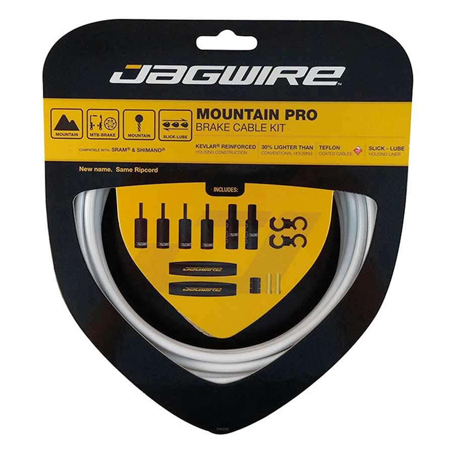 COMPLETE BRAKE CABLE & HOUSING KIT, MTB & ROAD (SRAM/SHIMANO), STEALTH BLACK (MATTE)