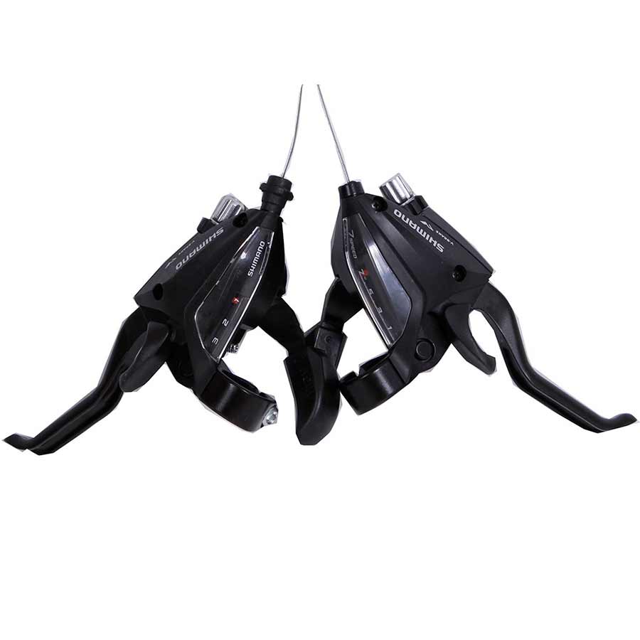 SHIFTER-BRAKE LEVER, SPEED: 3X7, BLACK, SET
