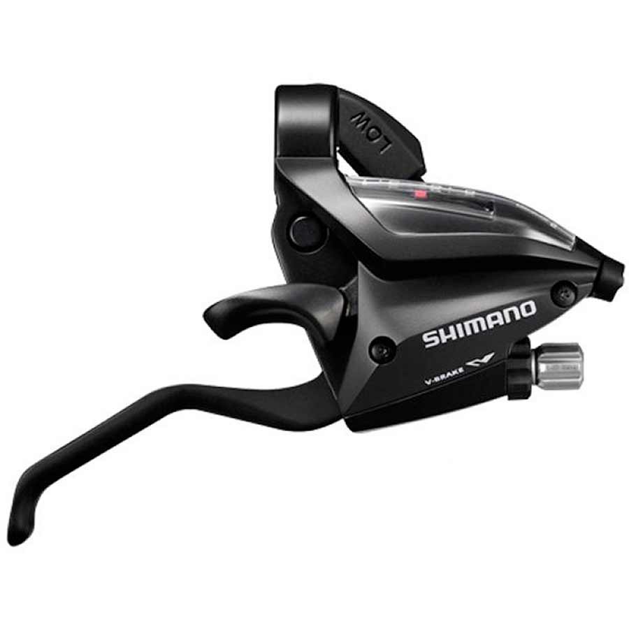 SHIFTER-BRAKE LEVER, SPEED: 3X8, BLACK, SET