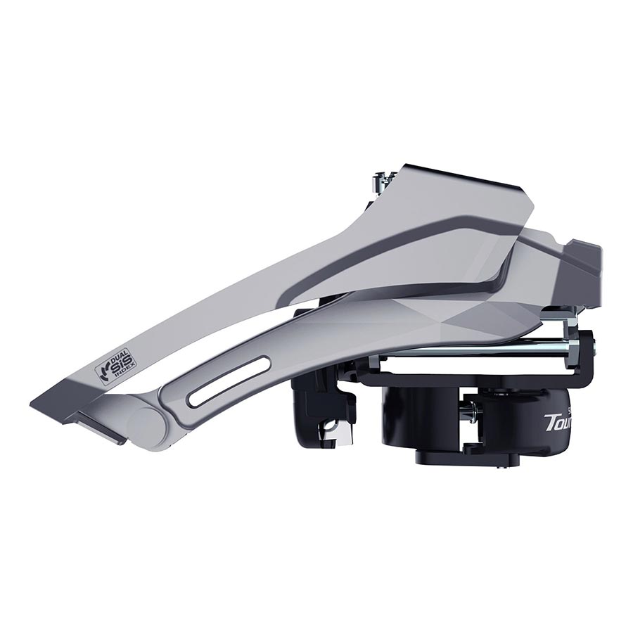 FRONT DERAILLEUR, 2X6/7/8, SWING: TOP, CABLE PULL: DUAL, LOW 31.8/34.9MM