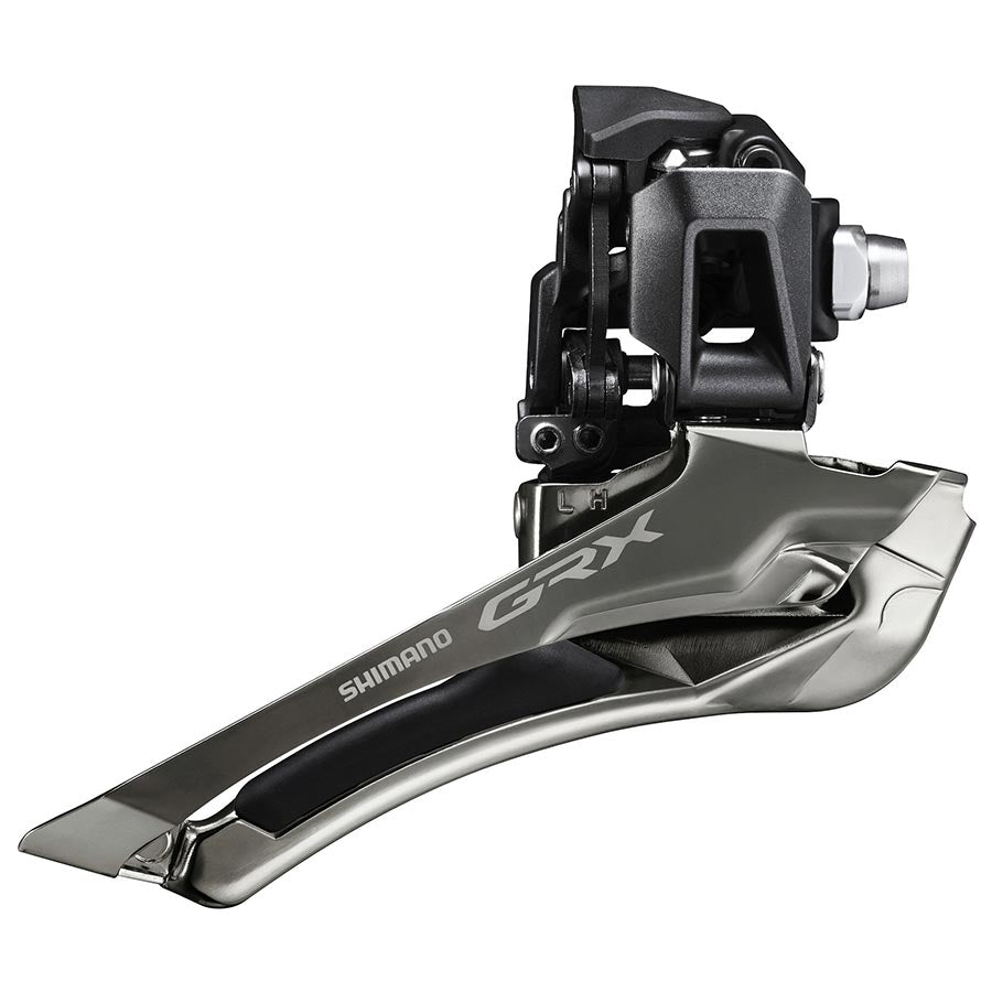 FRONT DERAILLEUR, 12, SWING: DOWN, CABLE PULL: DOWN, BRAZE-ON